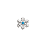 Wet Snowflake – 14K/18K Gold Threadless End - piercing - zone.com