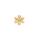 Wet Snowflake – 14K/18K Gold Threadless End - piercing - zone.com