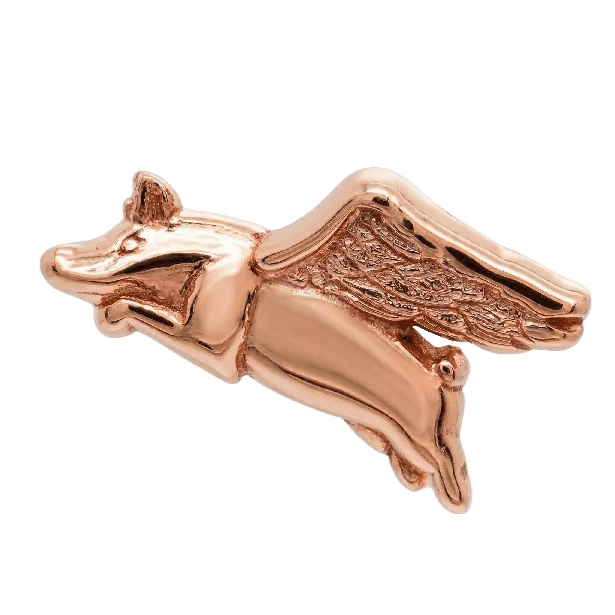 When Pigs Fly – 14K Gold Threadless/Threaded End - piercing - zone.com