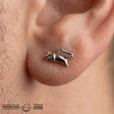 When Pigs Fly – 14K Gold Threadless/Threaded End - piercing - zone.com