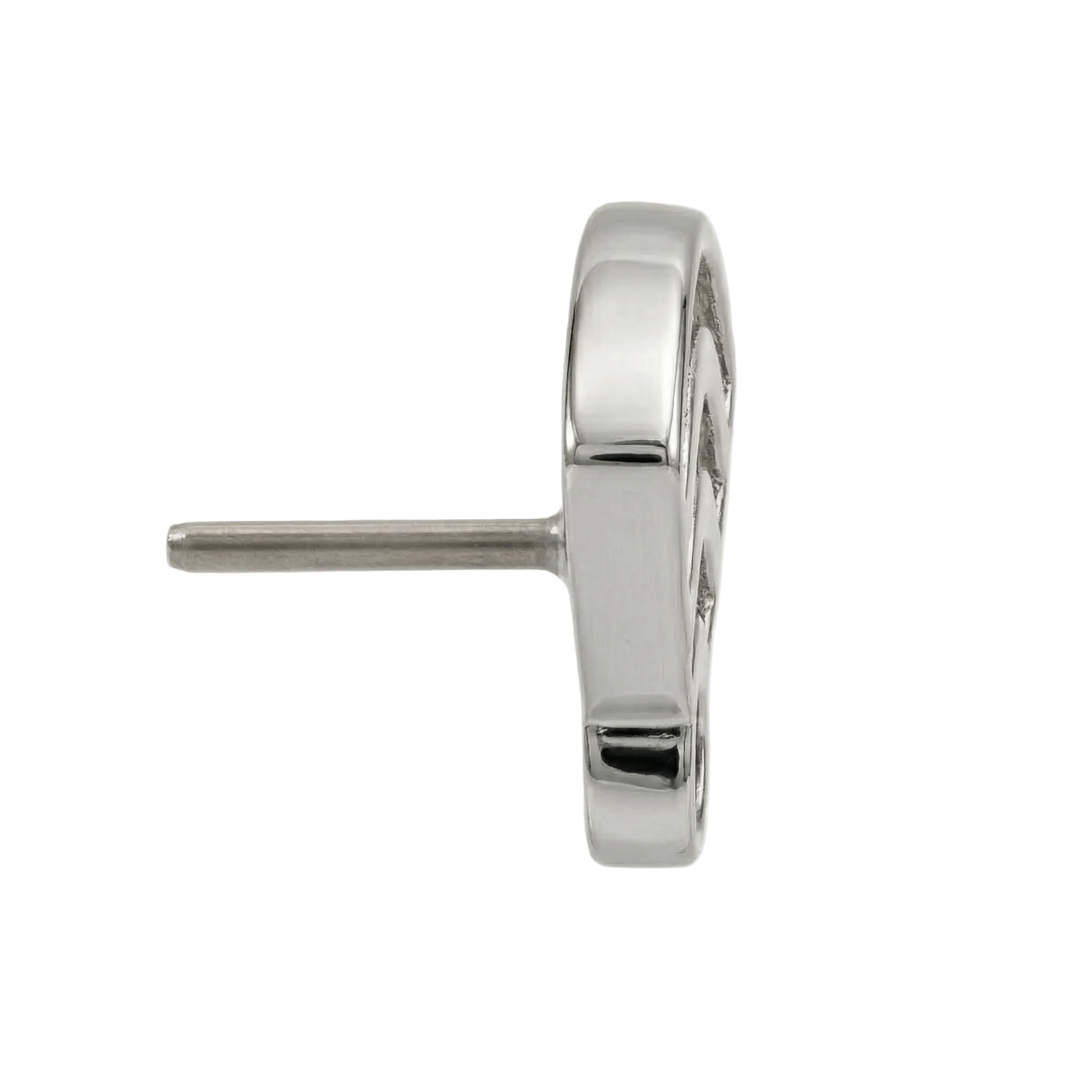 Wi - Fi Symbol – 14K Gold Threadless/Threaded End - piercing - zone.com