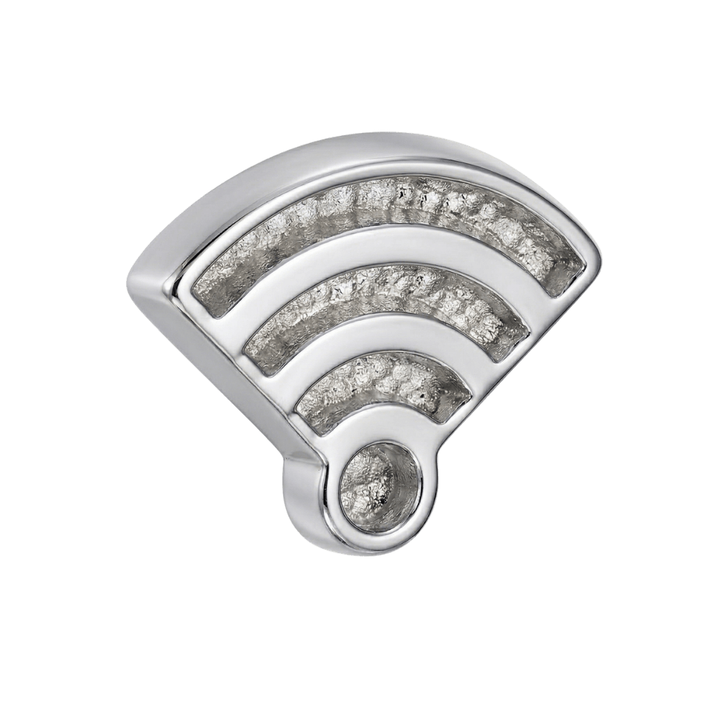 Wi - Fi Symbol – 14K Gold Threadless/Threaded End - piercing - zone.com