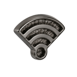 Wi - Fi Symbol – 14K Gold Threadless/Threaded End - piercing - zone.com