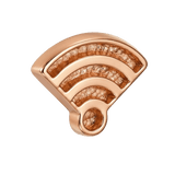 Wi - Fi Symbol – 14K Gold Threadless/Threaded End - piercing - zone.com