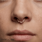 Wild Hearts – CZ Bloom – 14K Gold Clicker - piercing - zone.com