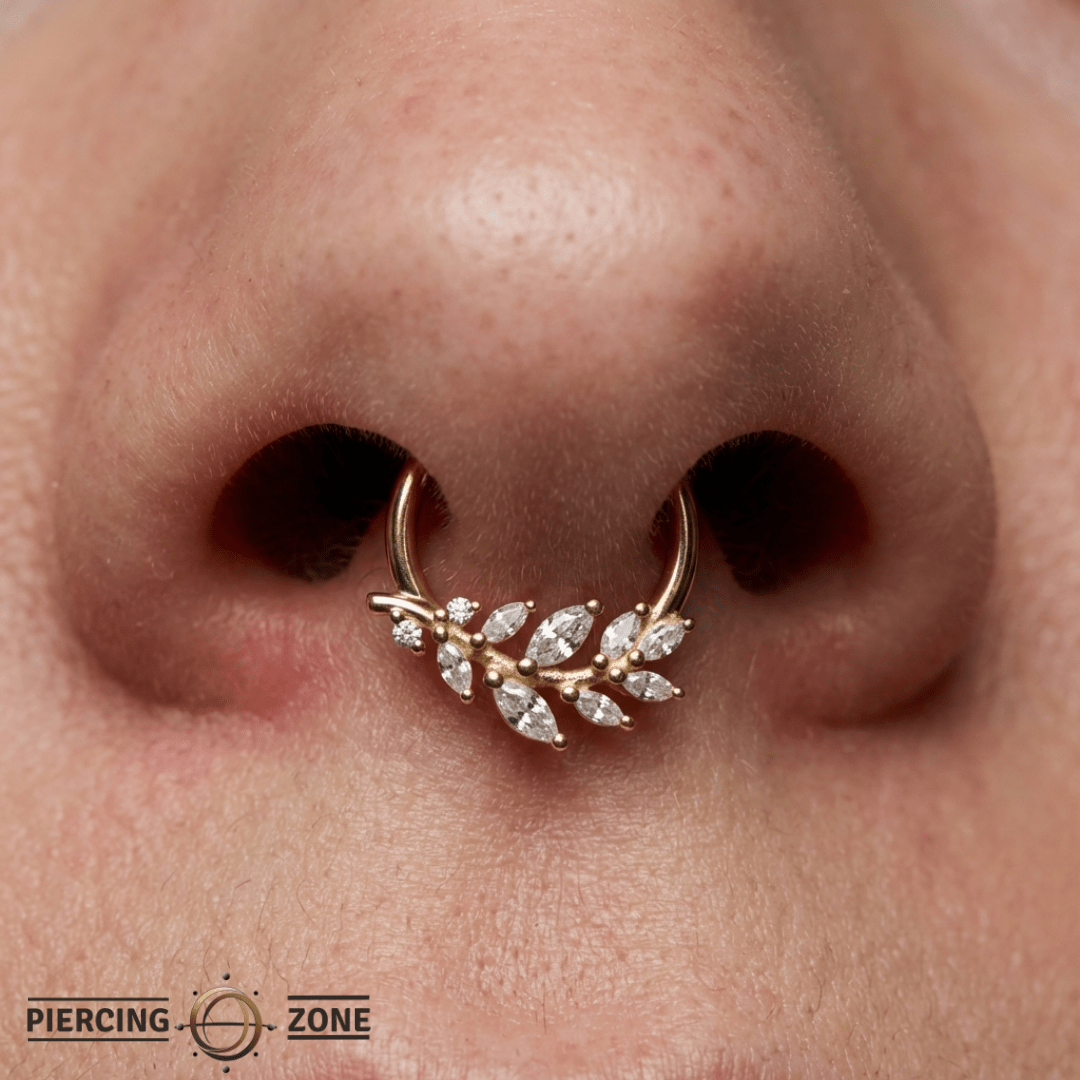 Wild Soul – CZ Marquise – 14K Gold Clicker - piercing - zone.com