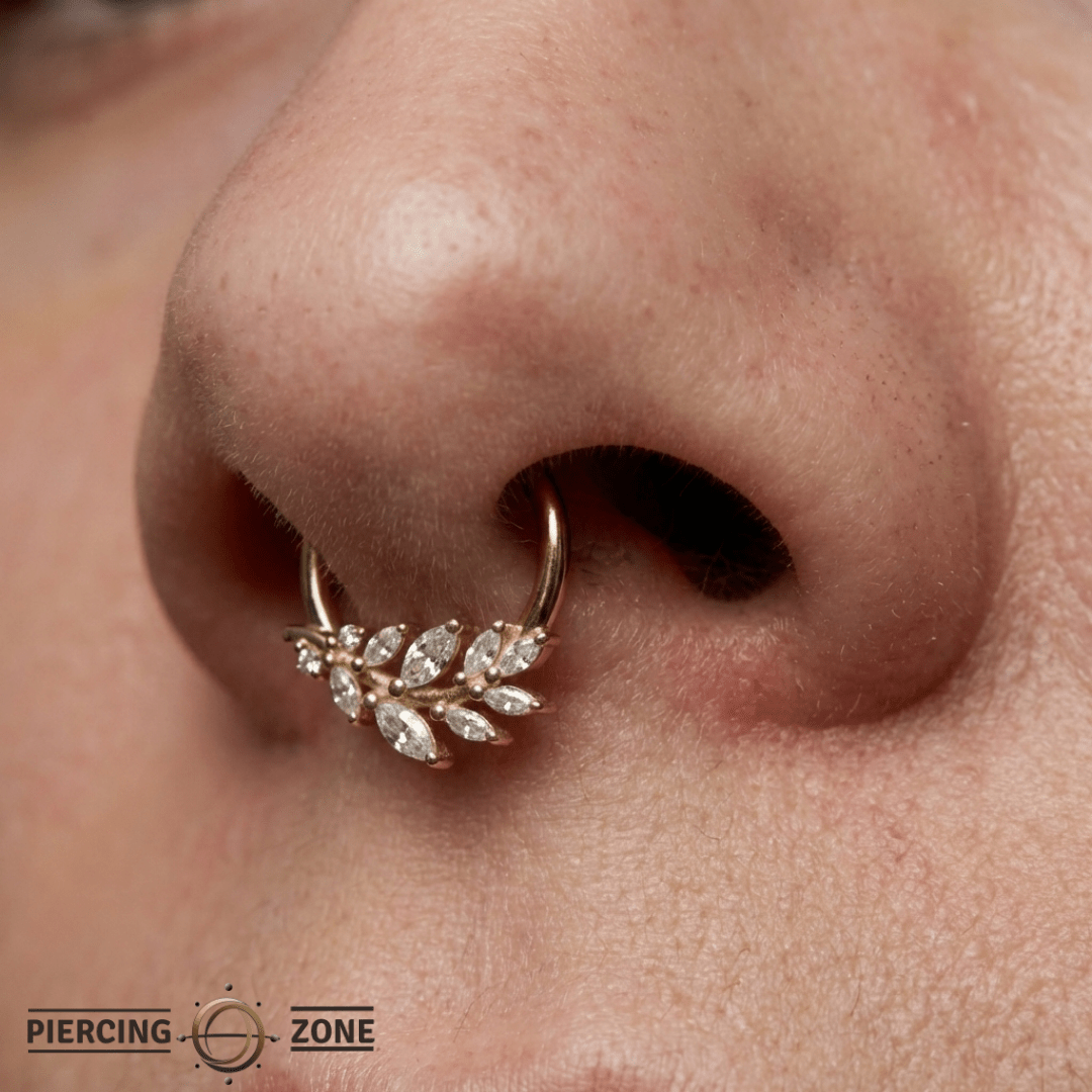 Wild Soul – CZ Marquise – 14K Gold Clicker - piercing - zone.com