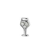 Wine Glass – 14K Gold Threadless/Threaded End - piercing - zone.com