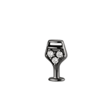 Wine Glass – 14K Gold Threadless/Threaded End - piercing - zone.com