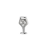 Wine Glass – 14K Gold Threadless/Threaded End