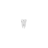 Wisdom Pin - 14K Gold Tooth Threadless End - piercing - zone.com