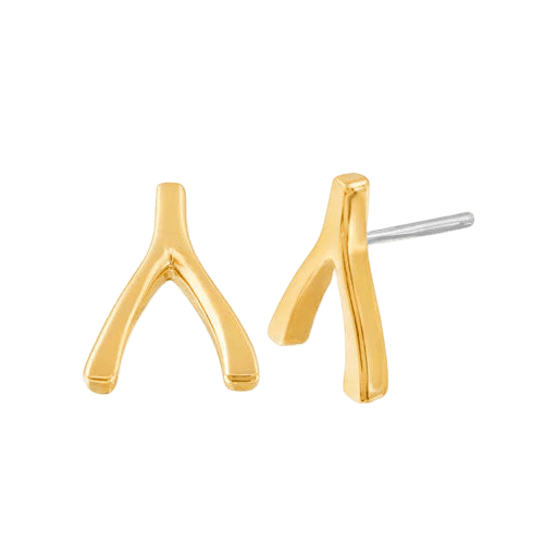 Wishbone – 14K/18K Gold Sculpted Threadless End - piercing - zone.com