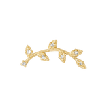 Wisteria Pin - 14K Gold Gem Threadless End - piercing - zone.com