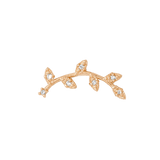 Wisteria Pin - 14K Gold Gem Threadless End - piercing - zone.com