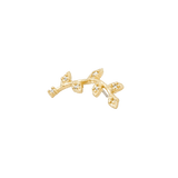 Wisteria Pin - 14K Gold Gem Threadless End - piercing - zone.com