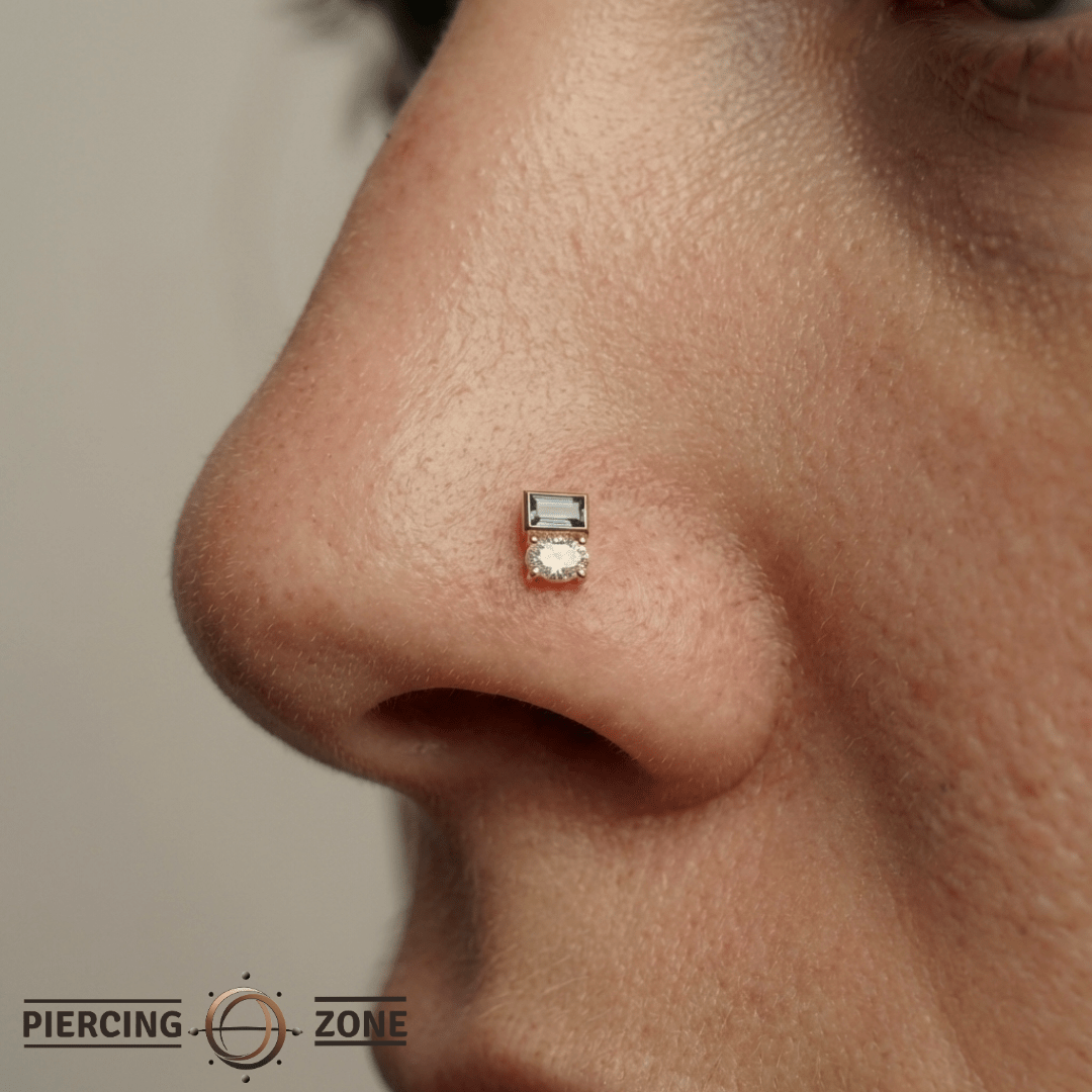 Wit – 14K Gold London Blue Topaz Threadless End - piercing - zone.com