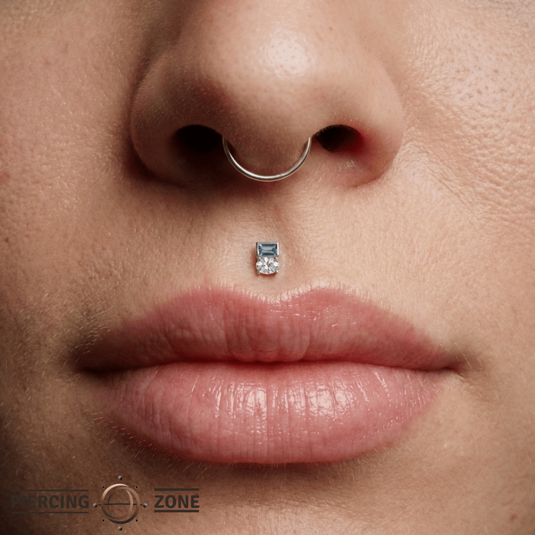 Wit – 14K Gold London Blue Topaz Threadless End - piercing - zone.com