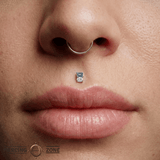Wit – 14K Gold London Blue Topaz Threadless End - piercing - zone.com