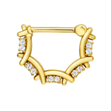 Zoe Straight Clicker – 14K & 18K Gold