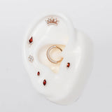 Zuri - Garnet - Threadless End - piercing - zone.com