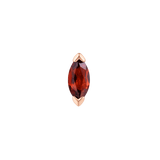Zuri - Garnet - Threadless End - piercing - zone.com