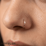 Zuri – Mercury Mist Topaz Marquise – 14K Gold Seamless Ring - piercing - zone.com