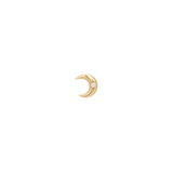 Moonshine CZ – 14K Gold Threadless End