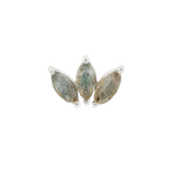 Moet – Labradorite Threadless End – 14K Gold