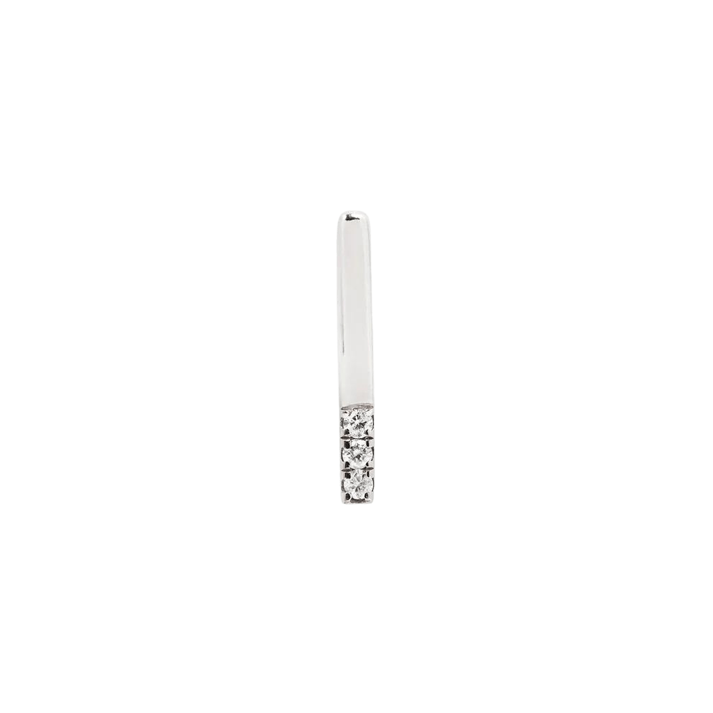 Love Line – CZ – 14K Gold Threadless End