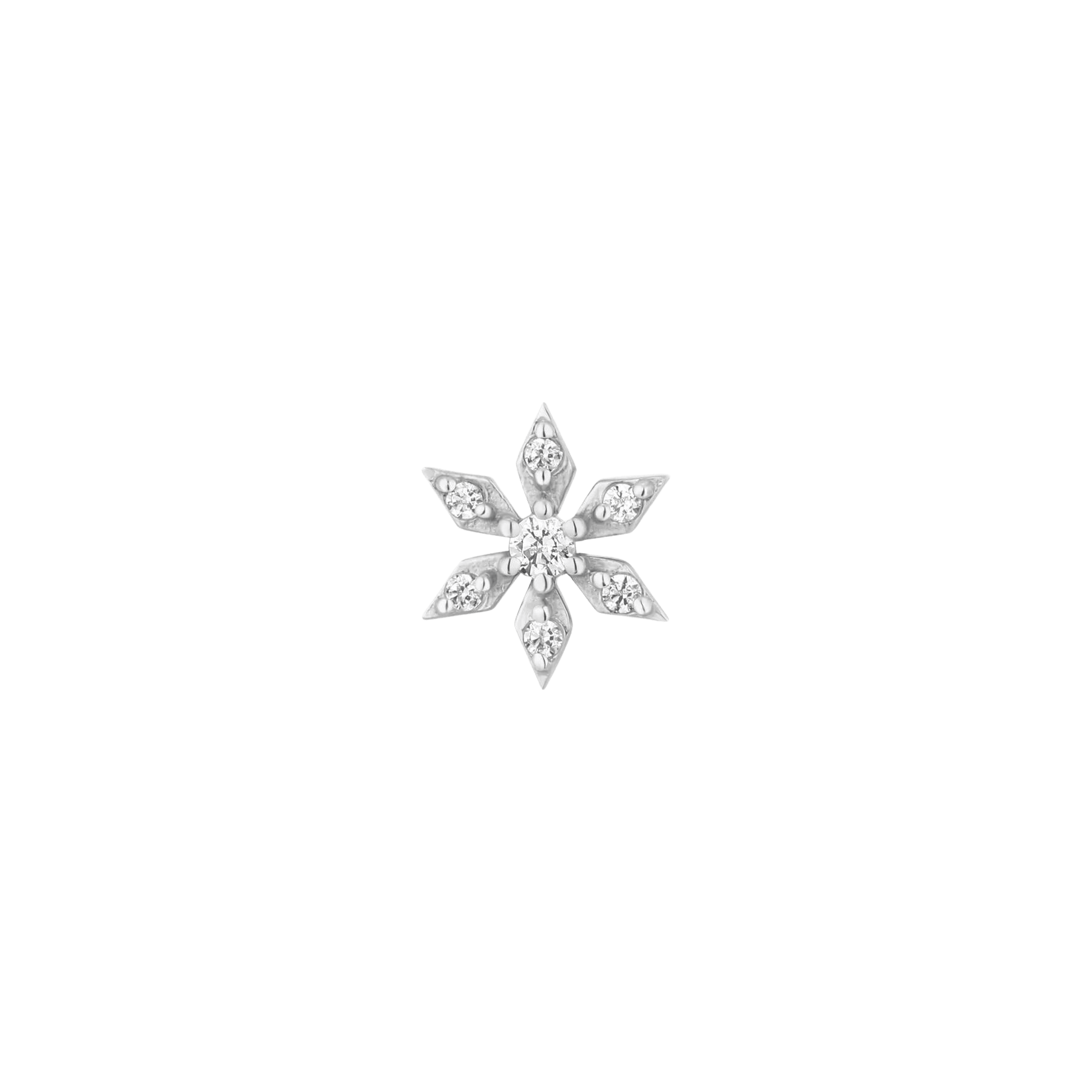 Chamonix – 14K Gold CZ Star Threadless End