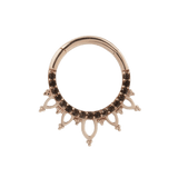 Indra – Smokey Quartz – 14K Gold Clicker