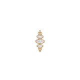 Prose CZ - 14K Gold Geometric Threadless End