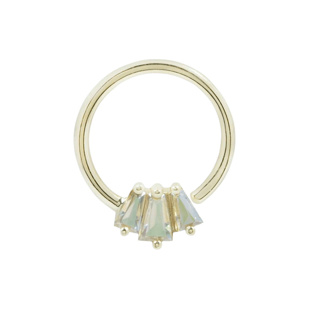 Gemma Trios – Mercury Mist Topaz – Seamless Ring