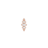 Prose CZ - 14K Gold Geometric Threadless End