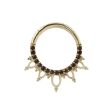 Indra – Smokey Quartz – 14K Gold Clicker