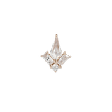 L.A. Baby – CZ – 14K Gold Threadless End