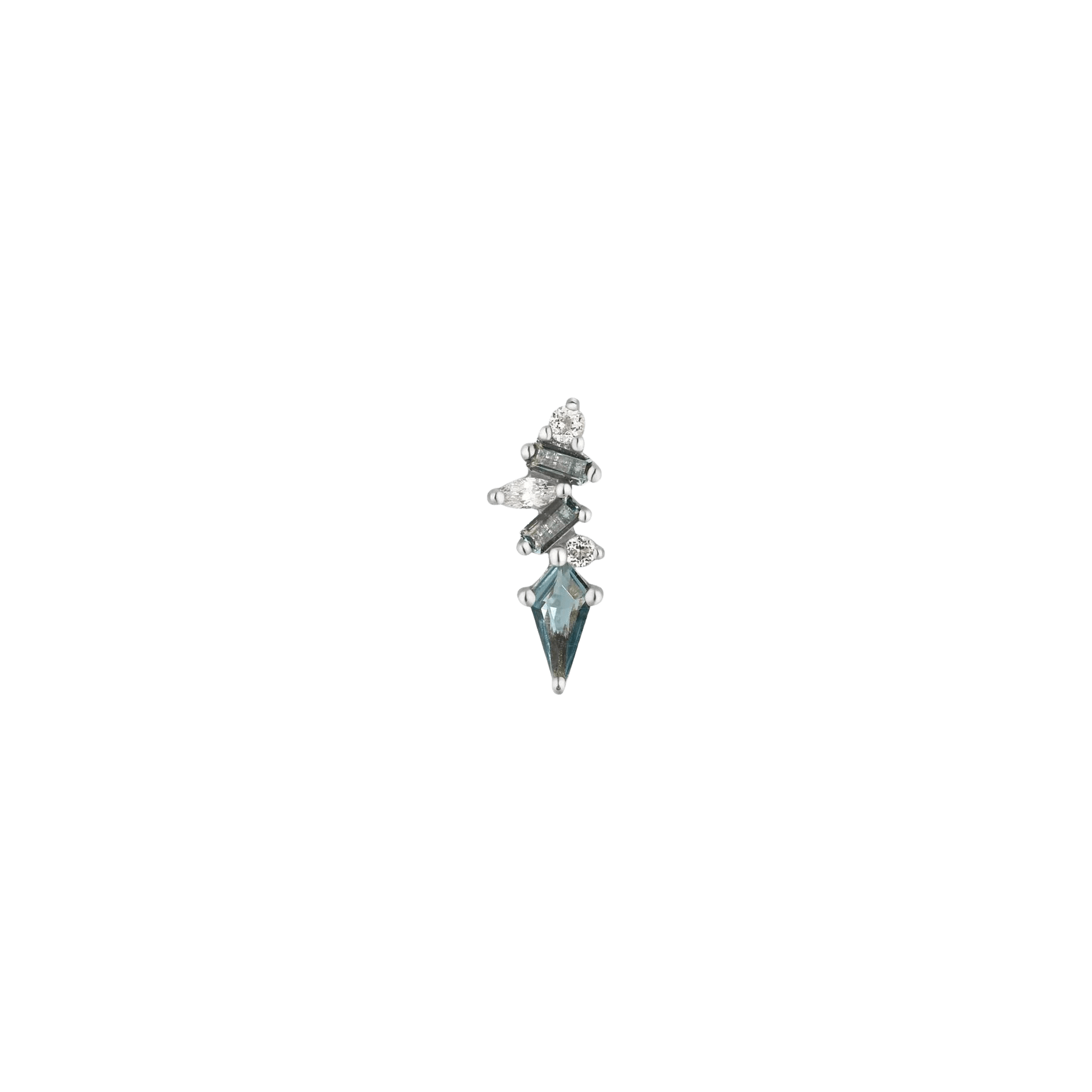 Mixt - London Blue + White Topaz - Threadless End