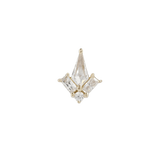 L.A. Baby – CZ – 14K Gold Threadless End