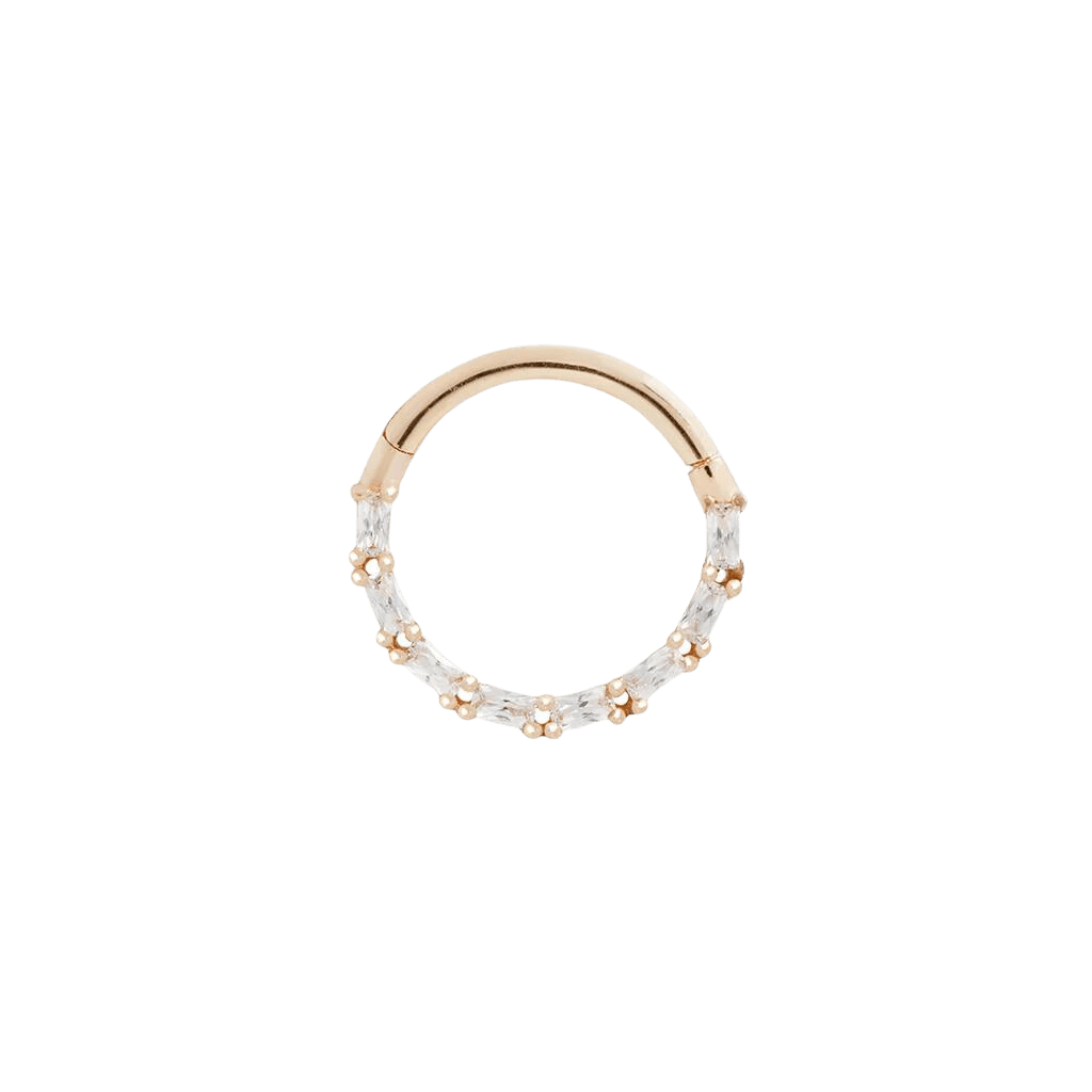 Loved – CZ – Solid 14K Gold Clicker