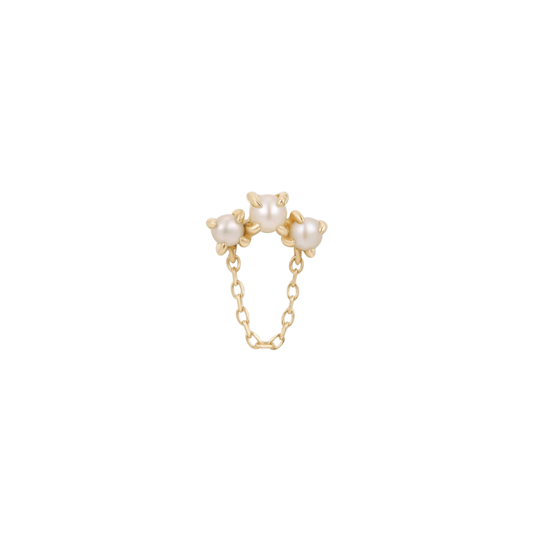 Halston Pearl + Chain - Threadless End