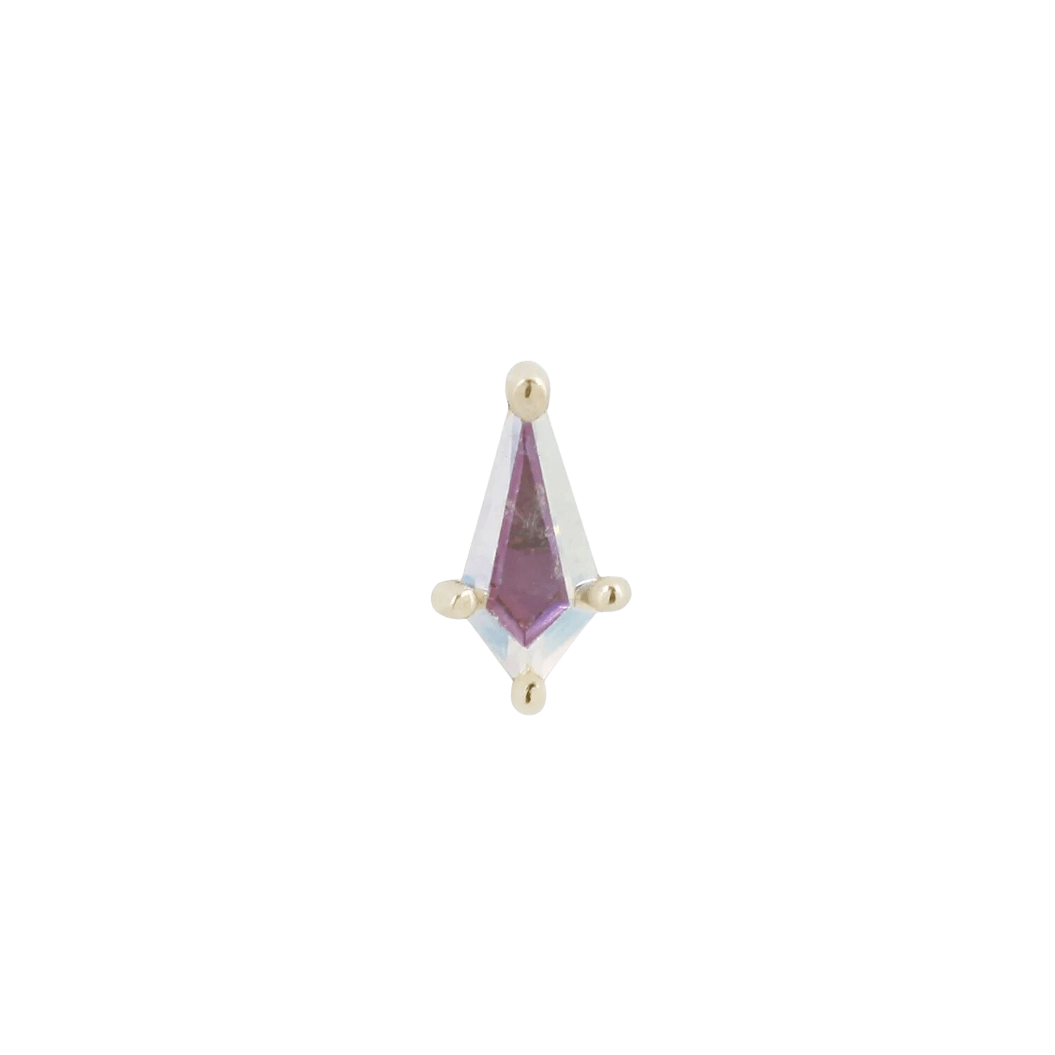 Mini Soho – Mercury Mist Topaz – 14K Gold Threadless End
