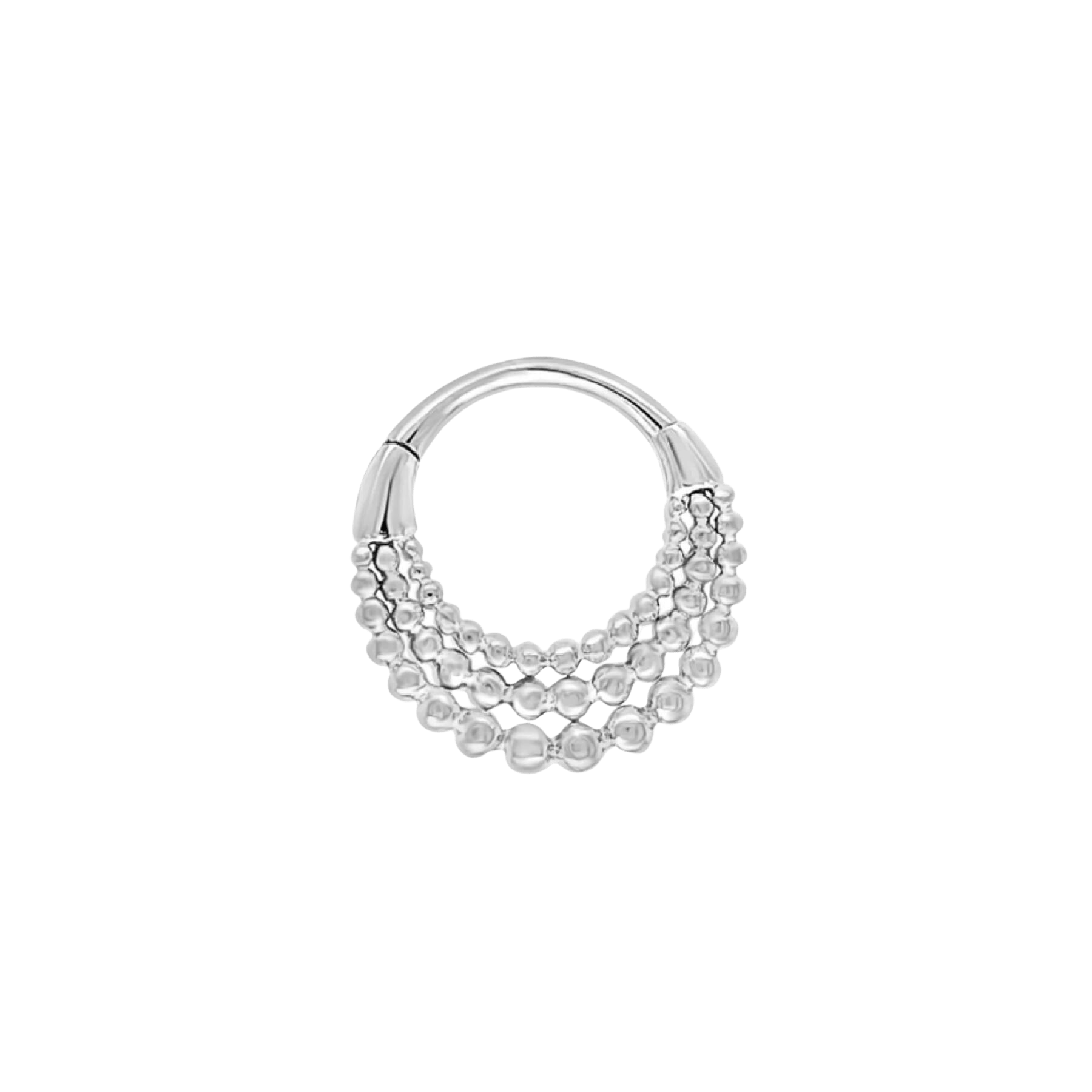 Fame – 14K Gold Beaded Clicker Ring