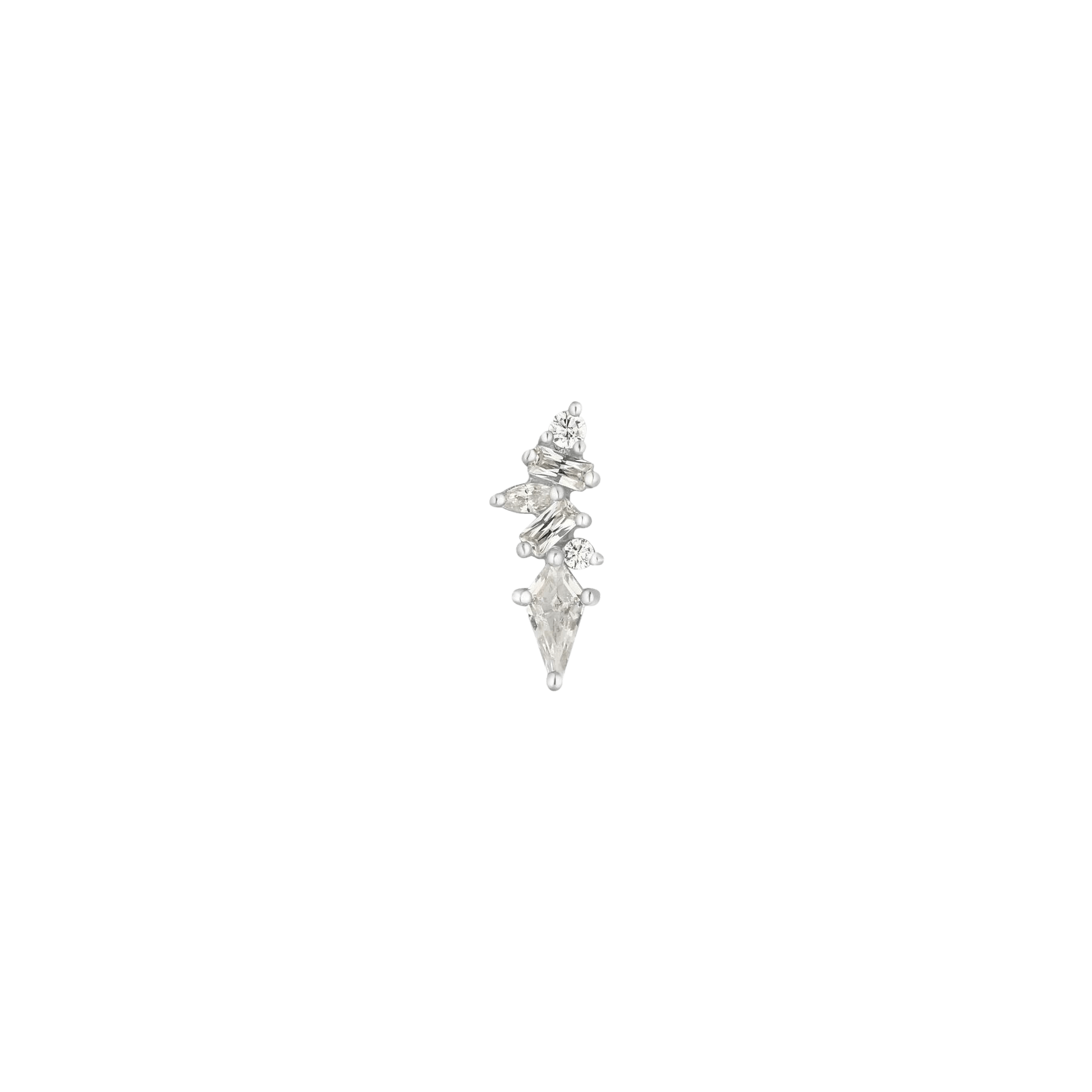Mixt – CZ Threadless End – 14K Gold