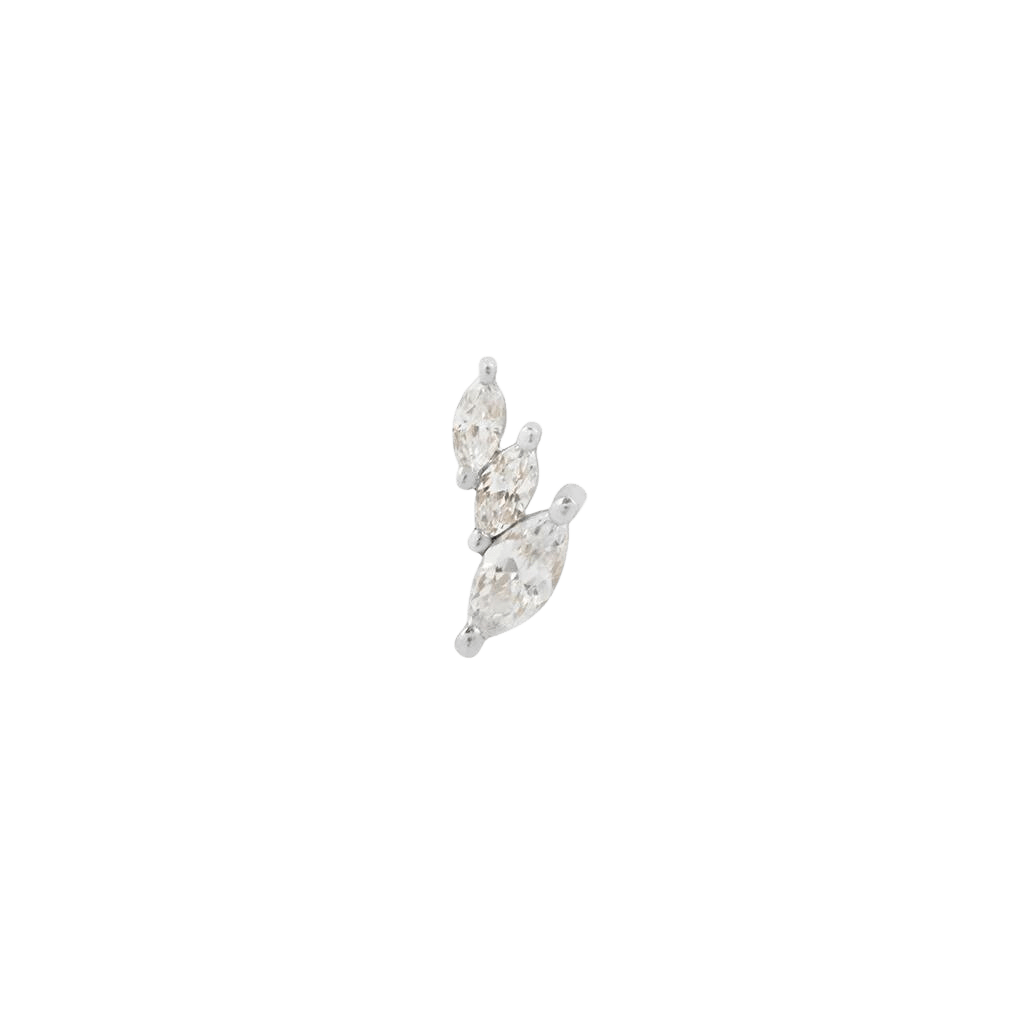 Multiplicity – 14K Gold CZ Threadless End