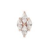 Dream On – 14K Gold Marquise CZ Threadless End