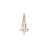Soho - Kite Cut CZ - 14K Gold Threadless End