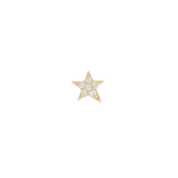 All Night Long – 14K Gold CZ Star Cluster Threadless End