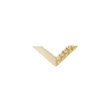 Vortex – 14K Gold Textured Arrow Threadless End