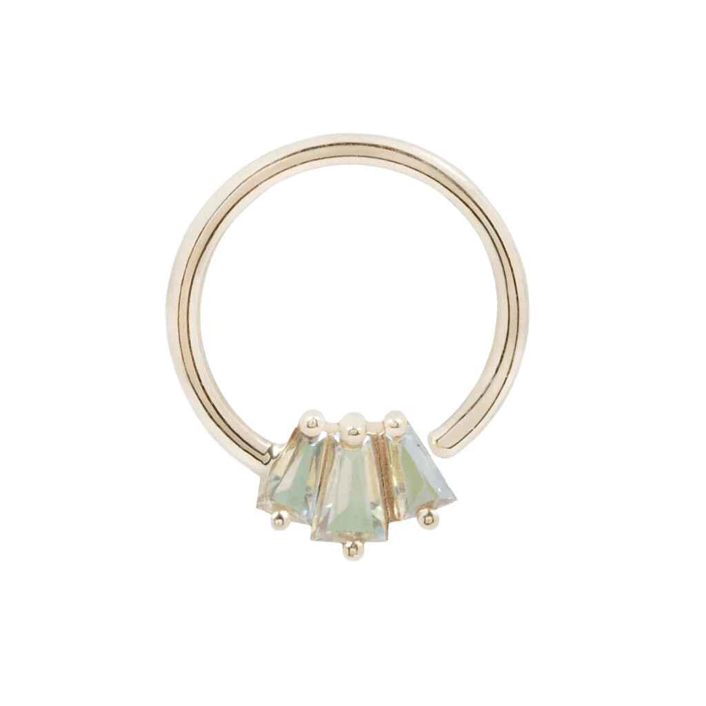 Gemma Trios – Mercury Mist Topaz – Seamless Ring