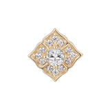 Grace – CZ – 14K Gold Threadless End